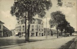 HAAN, Rhld., Kaiserstrasse Mit Marktplatz, Café Stocker (1910s) AK - Haan