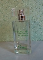 Flacon  VAPORISATEUR "Moment De Bonheur, L'EAU " D'Yves ROCHER EDT 50 Ml VIDE - Flaconi Profumi (vuoti)