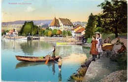 KÜSNACHT Am Zürichsee Ruderboot Kinder Kinderwagen Gel. 1912 V. Oerlikon N. Vitznau - Oerlikon