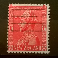 FRANCOBOLLI STAMPS NUOVA ZELANDA NEW ZELAND 1926 RE GIORGIO VI IN UNIFORME KING GIORGIO VI UNIFORM CON ANNULLO - Gebruikt