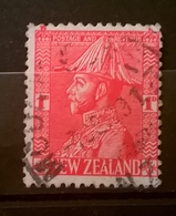 FRANCOBOLLI STAMPS NUOVA ZELANDA NEW ZELAND 1926 RE GIORGIO VI IN UNIFORME KING GIORGIO VI UNIFORM CON ANNULLO - Gebruikt