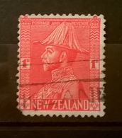 FRANCOBOLLI STAMPS NUOVA ZELANDA NEW ZELAND 1926 RE GIORGIO VI IN UNIFORME KING GIORGIO VI UNIFORM CON ANNULLO - Oblitérés