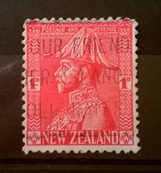 FRANCOBOLLI STAMPS NUOVA ZELANDA NEW ZELAND 1926 RE GIORGIO VI IN UNIFORME KING GIORGIO VI UNIFORM CON ANNULLO - Gebruikt