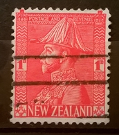 FRANCOBOLLI STAMPS NUOVA ZELANDA NEW ZELAND 1926 RE GIORGIO VI IN UNIFORME KING GIORGIO VI UNIFORM CON ANNULLO - Gebraucht