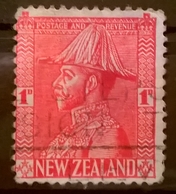 FRANCOBOLLI STAMPS NUOVA ZELANDA NEW ZELAND 1926 RE GIORGIO VI IN UNIFORME KING GIORGIO VI UNIFORM CON ANNULLO - Gebraucht