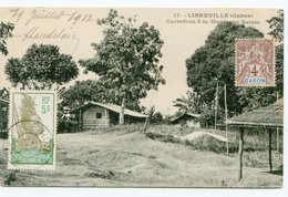 LIBREVILLE CP Du 19/07/1912 Avec N°18 Et N°36 - Lettres & Documents