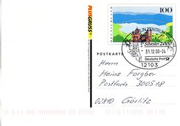 BRD Amtliche GZS-Sonderpostk. PSo 64/03 "Plusgrußkarte Millennium" WSt "Eifel" SSt 31.12.2000 BERLIN ZENTRUM - Postkaarten - Gebruikt