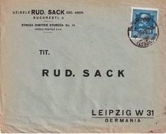 ROUMANIE    LETTRE    CENSUREE/ZENSIERT/CENSORED DE BUCAREST POUR LEIPZIG - 2de Wereldoorlog (Brieven)