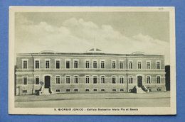 Cartolina S. Giorgio Jonico - Edificio Scolastico Maria Pia Di Savoia - 1941 - Taranto