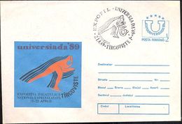 SPORTS, SPEED SKATING, UNIVERSITY GAMES, SPECIAL COVER, 1989, ROMANIA - Hiver