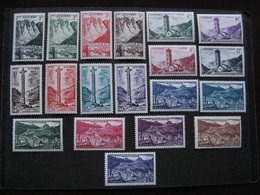 TB Série Timbres D'Andorre Du N°138 Au N° 153 Neufs X. - Ungebraucht