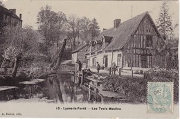 Delcampe - LYONS-la-FORÊT - Les Trois Moulins - Animé - Lyons-la-Forêt