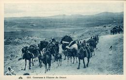 Afrique Du Nord Caravane à L'entrée Du Désert Chameau - Non Classificati