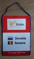 Pennant Women's Handball World Championship Slovenia : Romania 3.12.2017 15x21cm - Handball