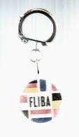 Porte Clefs, Clés , FLIBA , Drapeaux Européens, 2 Scans , Frais Fr 1.95 E - Schlüsselanhänger