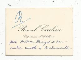 Carte De Visite , CAPITAINE D'ARTILLERIE, 2 Scans - Visiting Cards