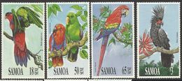 SAMOA  1991  PARROTS  SET  MNH - Parrots