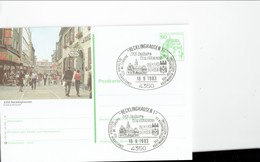 GERMANY 1983 -RECKLINGHAUSEN - POSTKARTE - 75 JAHRE RATHAUS 1908-1983 OBLITER. O,50 DM STAMP 18.9.1983- DEUTSC. RENAISSA - Recklinghausen