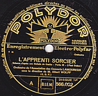 78 Trs  30 Cm état TB - CONCERTS LAMOUREUX - L'APPRENTI SORCIER - BABA YAGA - 78 T - Disques Pour Gramophone