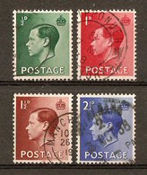 1936 - Edouard VIII - Filigrane J - N°205/208 - Used Stamps