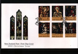 New Zealand 1995 Christmas FDC - Cartas & Documentos