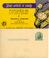 Etats-Unis 1950 " Montres Bulova " Entier Postal Illustre - Horloges
