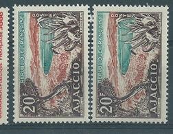 [24] Variété : N° 981 Ajaccio Ciel Et Mer Verte-claires + Normal ** - Neufs