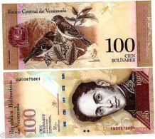VENEZUELA Billet 100 BOLIVARES 2015 P93  OISEAUX / SIMON BOLIVAR UNC NEUF - Autres - Amérique
