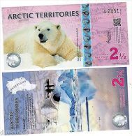 Arctic TERRITOIRES Billet  2 1/2  POLAR 2013  OURS POLYMER  UNC NEUF - Altri – America