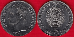 Venezuela 5 Bolivares 1990 Y#53a UNC - Venezuela