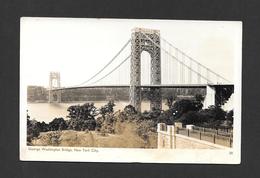 NEW YORK - NEW YORK CITY - GEORGE WASHINGTON BRIDGE BY A. MAINZER REAL PHOTO - Brücken Und Tunnel