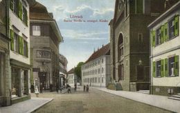 LÖRRACH, Basler Strasse Un Evangel. Kirche (1917) AK - Lörrach