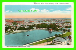 LAWRENCE, MA - VIEW FROM WATER TOWER, LOOKING SOUTH - TRAVEL IN 1946 - LOUIS PEARL - - Lawrence