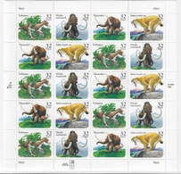 USA 1996 Sheet Prehistoric Animals,Scott # 3077-3080,VF MNH** - Fogli Completi