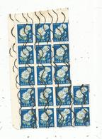 Bloc De 17 Timbres , JAPON , NIPPON , 15 , Fleurs, Frais 1.55e - Oblitérés