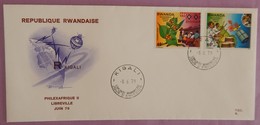 RWANDA ENVELOPPE 1ER JOUR 08/06/1979  MI 962/963 RARE TBE - 1970-1979