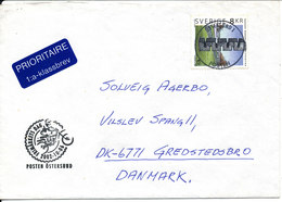 Sweden Cover Sent To Denmark Posten Östersund Stamp's Day 6-10-2002 - Cartas & Documentos