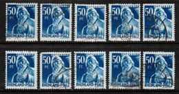 GERMANY---RHEINLAND-PFALZ   Scott # 6N 26 USED WHOLESALE LOT OF 10 (WH-252) - Vrac (max 999 Timbres)