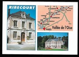 Cpm 02965 Ribecourt 3 Vues Sur Carte - Ribecourt Dreslincourt