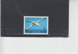 ITALIA 1978 - Sassone 1409** - Animali - Uccelli - Albatros