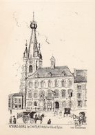 SOLRE LE CHATEAU - Hôtel De Ville Et Eglise - Illustrateur Yves Ducourtioux - Solre Le Chateau