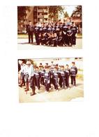 Lot De 2 - 21 AUXONNE -  Juillet 1984 - Photographie Sapeurs POMPIERS Enfants Uniforme Médaille - Pompiers