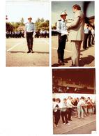 Lot De 3 - 21 AUXONNE -  1984 - Photographie  POMPIERS   Uniforme Casque Remise Coupe - STRASBOURG - Firemen