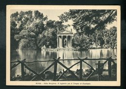 CPA - ITA - ROMA - VILLA BORGHESE, IL LAGHETTO CON IL TEMPLO DI ESCULAPIO - Parchi & Giardini