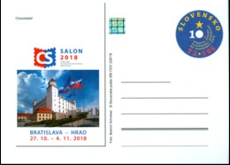 Slovakia - 2018 - Exhibition C-S SALON 2018 - Special Postcard With Hologram - Postkaarten