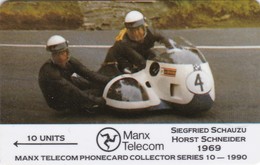 Isle Of Man, MAN 032, TT Racers 1990, Schauzu/Schneider, Mint, 2 Scans - Isle Of Man