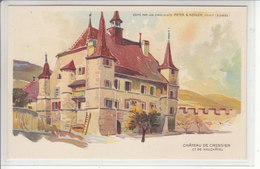 CHATEAUX SUISSE - ILLUSTRATION  CHOCOLAT PETER & KOHLER - CRESSIER - N/C - Cressier