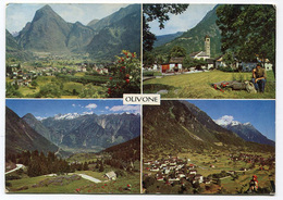 CARTOLINA OLIVONE BLENIO CANTON TICINO SVIZZERA TESSIN VIAGGIATA ANNO 1964 - Blenio