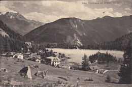 Lac Champex Et Grand Combin, Orsières 10.9.1919. Vue Disparue Aujourd'hui - Orsières