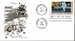 FDC  WASHINGTON APOLLO  ASTRONAUTS ARMSTRONG COLLINS ALDRIN - Altri & Non Classificati